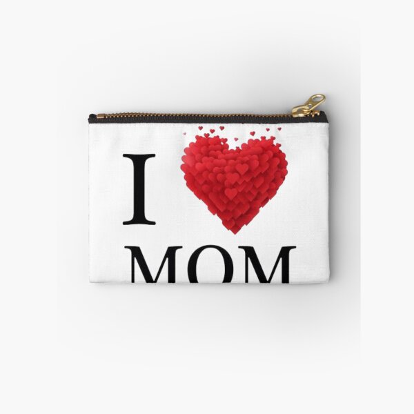 Item preview, I Love Mom Heart Typography Design designed and sold by RajDeals.