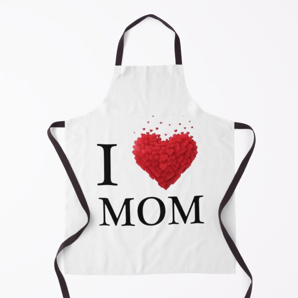 Item preview, I Love Mom Heart Typography Design designed and sold by RajDeals.