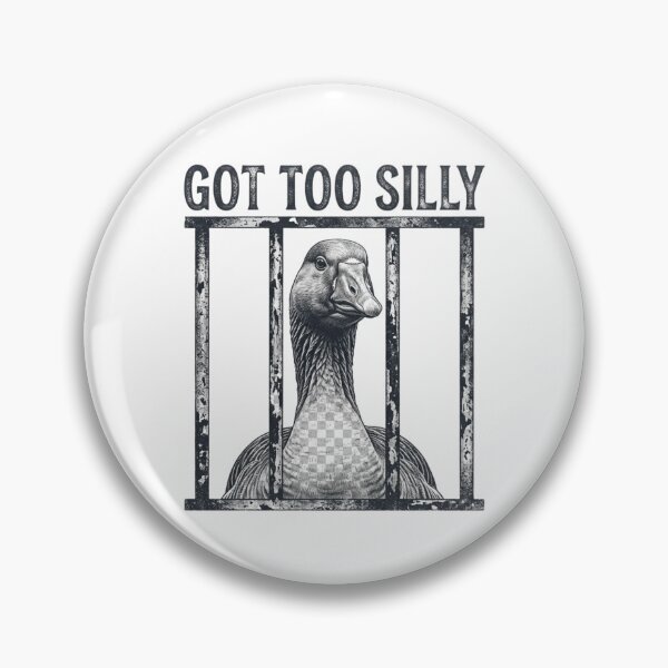 Item preview, Got Too Silly Goose In Jail Funny Vintage Retro Animal Humor designed and sold by raedattia.