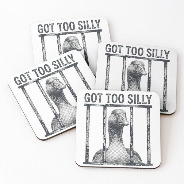 Item preview, Got Too Silly Goose In Jail Funny Vintage Retro Animal Humor designed and sold by raedattia.