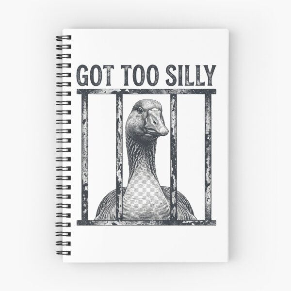 Item preview, Got Too Silly Goose In Jail Funny Vintage Retro Animal Humor designed and sold by raedattia.