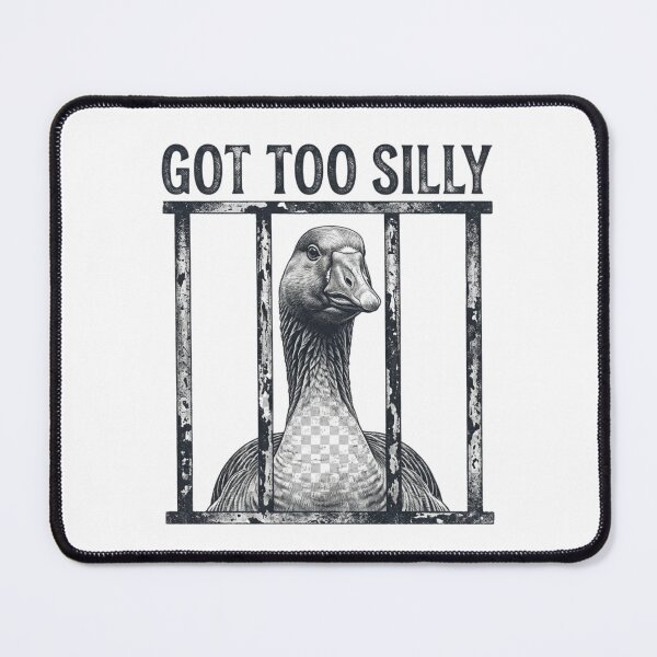 Item preview, Got Too Silly Goose In Jail Funny Vintage Retro Animal Humor designed and sold by raedattia.