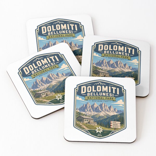 Item preview, Dolomiti Bellunesi National Park Northern Italy Rifugi Trekking Dolomites Est 1993 Mountain Hiking Traveler designed and sold by Simsimah26Parks.