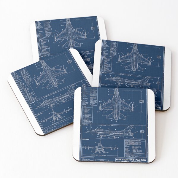 Item preview, F-16 Fighter Jet Blueprint Schematic designed and sold by Jetfighter1.