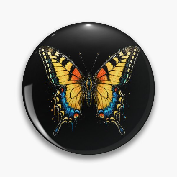 Item preview, Swallowtail Butterfly Watercolor Art – Colorful Nature Illustration designed and sold by ColorSplash123.