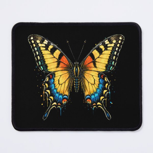 Item preview, Swallowtail Butterfly Watercolor Art – Colorful Nature Illustration designed and sold by ColorSplash123.