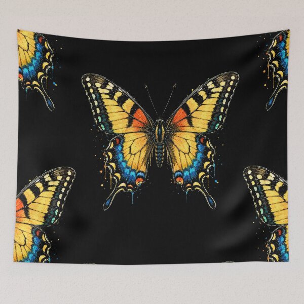 Item preview, Swallowtail Butterfly Watercolor Art – Colorful Nature Illustration designed and sold by ColorSplash123.