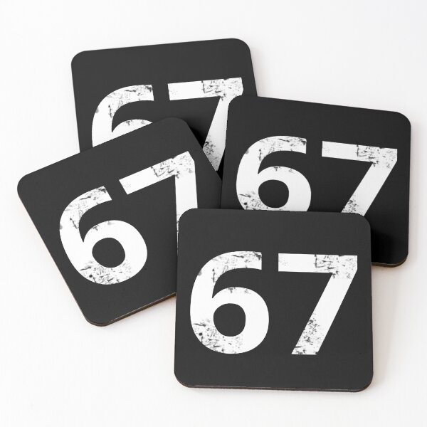 Item preview, 67 Sixty Seven Logo Number Distressed designed and sold by KALEIDOSCOPE UK.