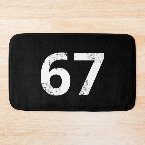 Item preview, 67 Sixty Seven Logo Number Distressed designed and sold by KALEIDOSCOPE UK.