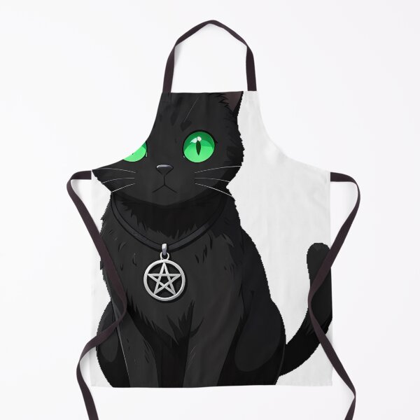 Item preview, Gothic Black Cat Pentagram Pendant designed and sold by IllumeInk.