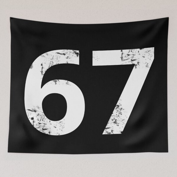 Item preview, 67 Sixty Seven Logo Number Distressed designed and sold by KALEIDOSCOPE UK.
