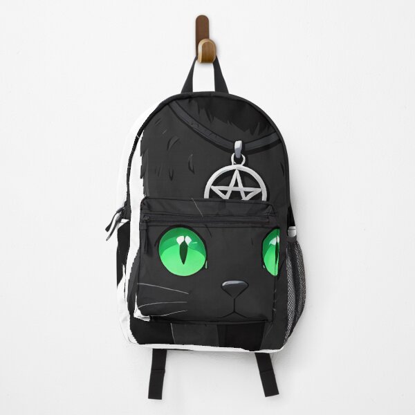 Item preview, Gothic Black Cat Pentagram Pendant designed and sold by IllumeInk.