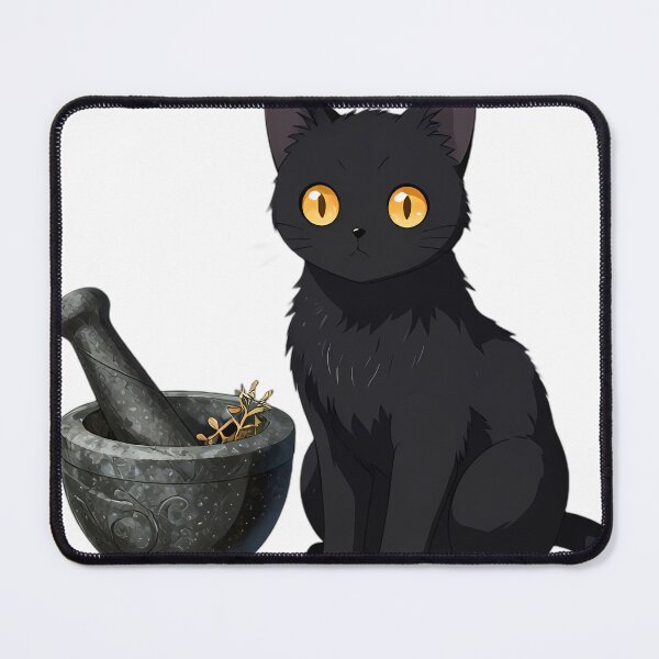 Item preview, Gothic Black Cat Mortar Pestle designed and sold by IllumeInk.