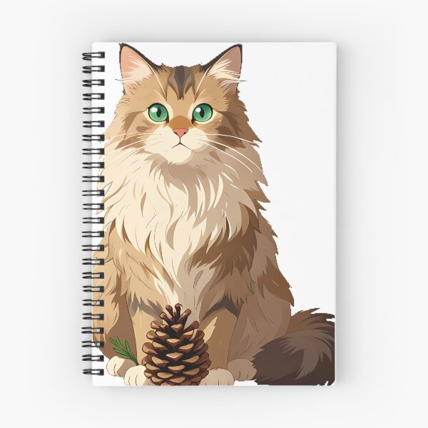 Item preview, Norwegian Forest Cat Pine Cone designed and sold by pumsquare.