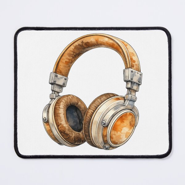 Item preview, Vintage Headphones Design | Stickers for Music Lovers | Watercolor Art designed and sold by thesmokeydogs.