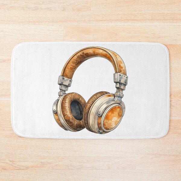Item preview, Vintage Headphones Design | Stickers for Music Lovers | Watercolor Art designed and sold by thesmokeydogs.