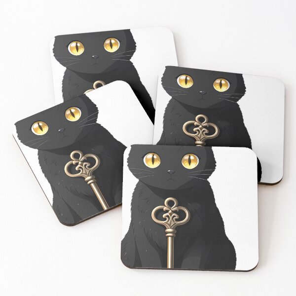 Item preview, Gothic Black Cat Skeleton Key designed and sold by IllumeInk.