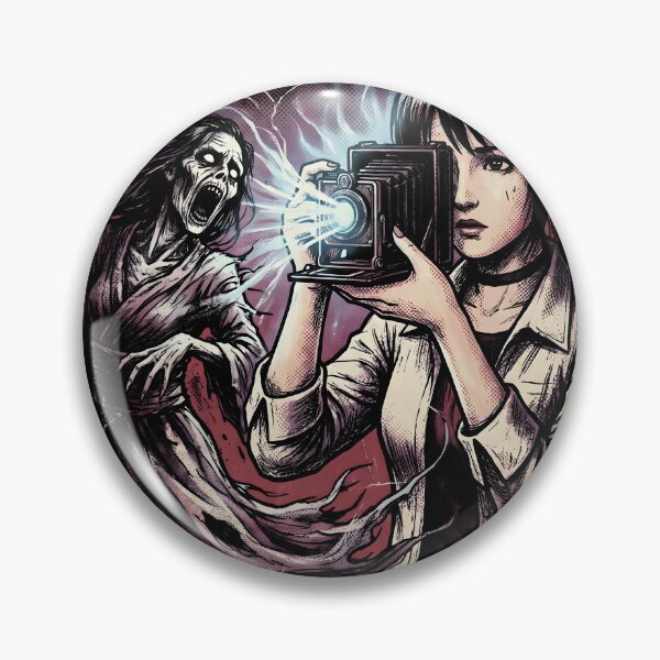 Item preview, Miku And The Camera Obscura Fatal Frame Gothic Gaming Graphic Tee designed and sold by Senpaiwaves.