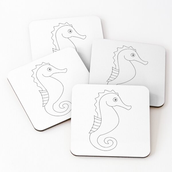Artikelvorschau, Seepferdchen Elegant 1 Line Art Geschenk entworfen und verkauft von OneLine Studio.