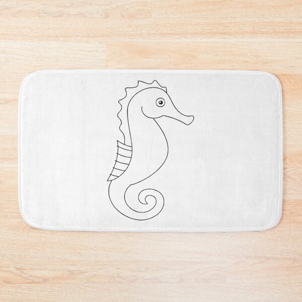 Artikelvorschau, Seepferdchen Elegant 1 Line Art Geschenk entworfen und verkauft von OneLine Studio.