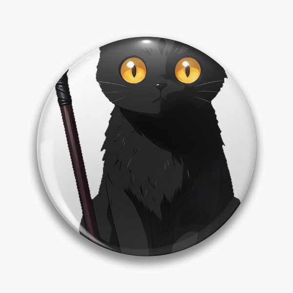 Item preview, Gothic Black Cat Scythe designed and sold by IllumeInk.