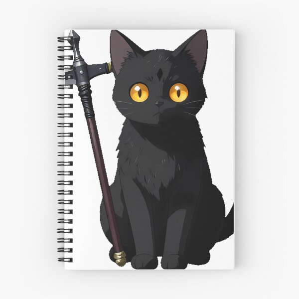 Item preview, Gothic Black Cat Scythe designed and sold by IllumeInk.