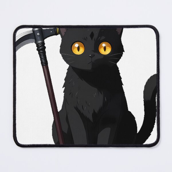 Item preview, Gothic Black Cat Scythe designed and sold by IllumeInk.
