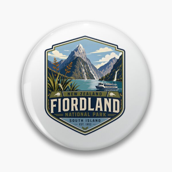 Item preview, New Zealand Fiordland National Park South Island Est. 1952 Travel Souvenir Explorer designed and sold by Simsimah26Parks.