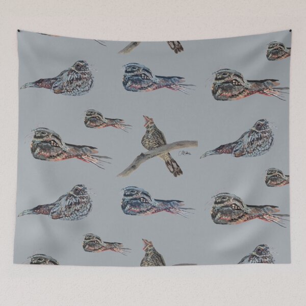 Item preview, Nightjar Print: Acrylic Painted designed and sold by Charlotte's Shop of Bird Stuff.