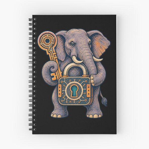 Item preview, Encryption Elephant – Data Security Creature designed and sold by yagniikd-.