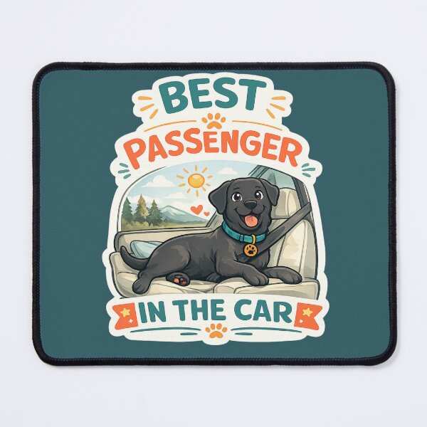 Item preview, Best Passenger Ever | Funny Black Labrador Dog Lover Gift designed and sold by Goodthingstree.