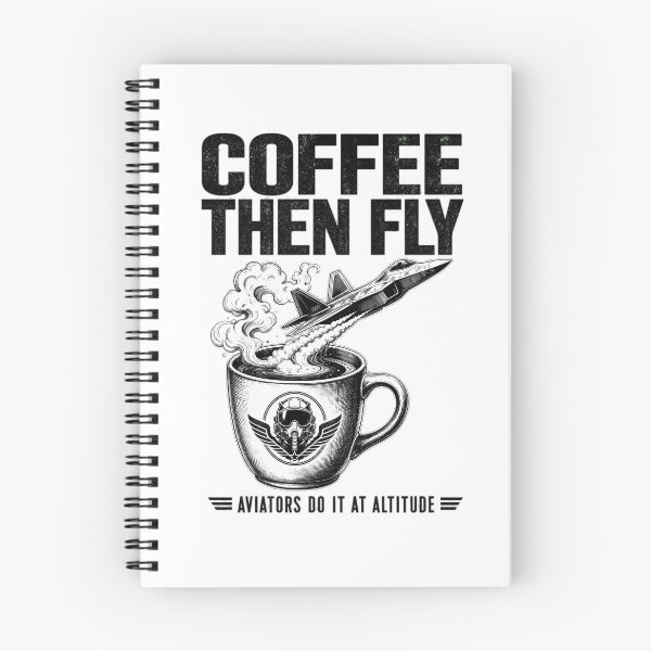 Item preview, Coffee Then Fly Fighter Pilot Design designed and sold by Jetfighter1.