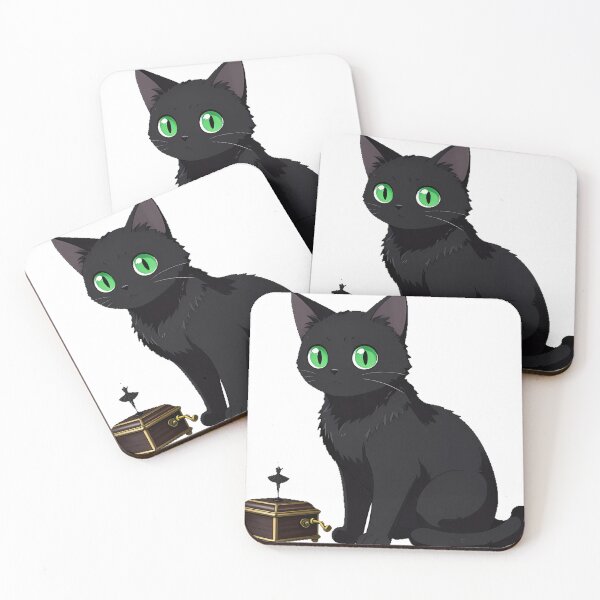 Item preview, Gothic Black Cat Music Box designed and sold by IllumeInk.