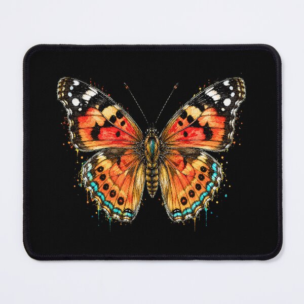 Item preview, Painted Lady Butterfly Watercolor Art – Colorful Nature Illustration designed and sold by ColorSplash123.