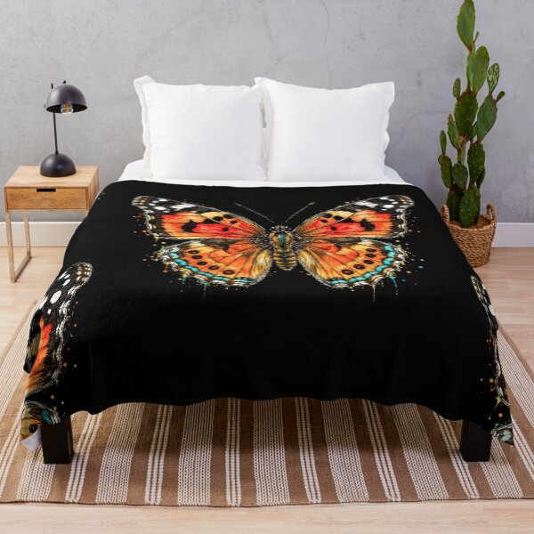 Item preview, Painted Lady Butterfly Watercolor Art – Colorful Nature Illustration designed and sold by ColorSplash123.