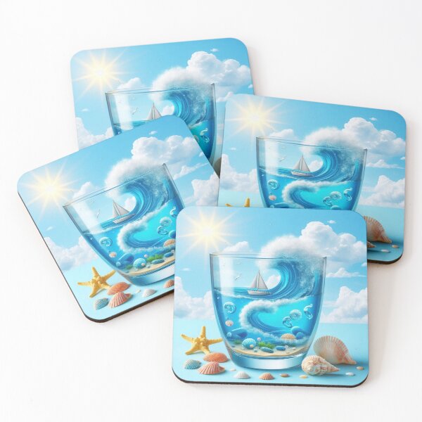 Item preview, Ocean waves in a glass of water designed and sold by JALNERVION SHOP.