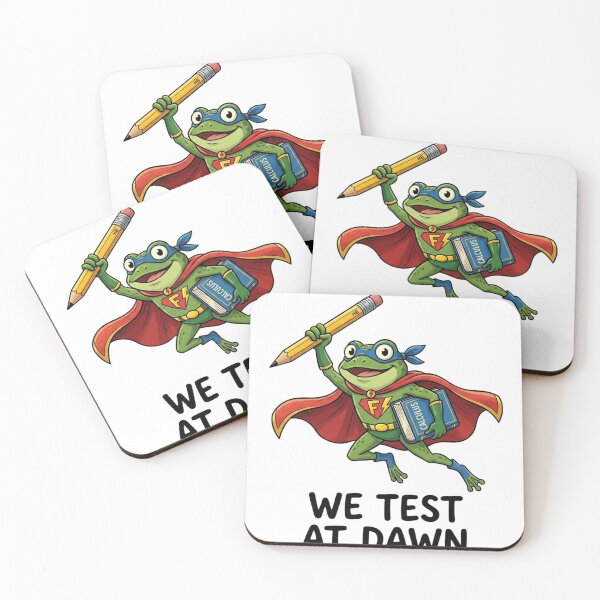 Item preview, We Test At Dawn Superhero Frog Calculus Pencil Cute Back To School designed and sold by raedattia.