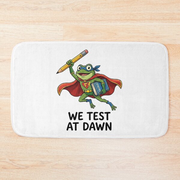 Item preview, We Test At Dawn Superhero Frog Calculus Pencil Cute Back To School designed and sold by raedattia.