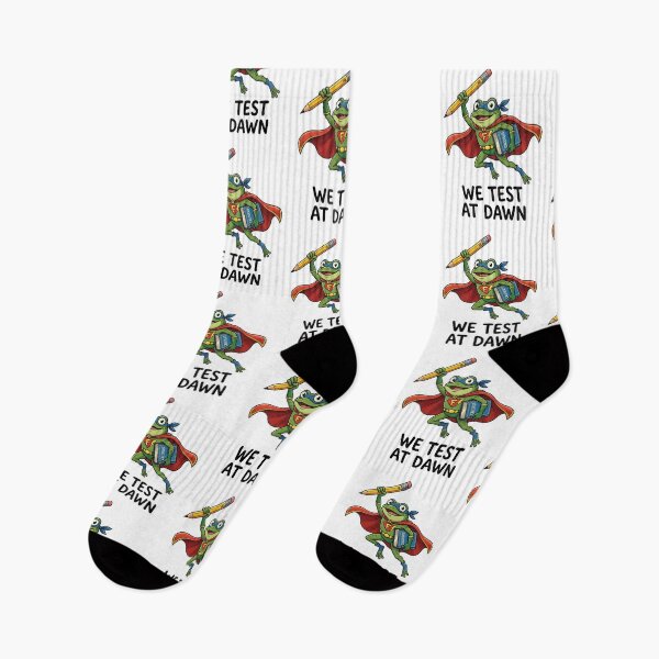 Item preview, We Test At Dawn Superhero Frog Calculus Pencil Cute Back To School designed and sold by raedattia.