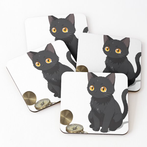 Item preview, Gothic Black Cat Compass designed and sold by IllumeInk.