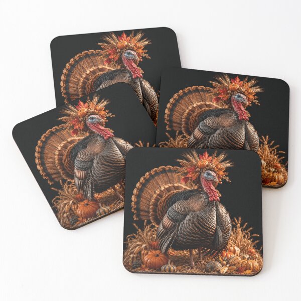Item preview, Majestic Thanksgiving Turkey Harvest Crown designed and sold by ASWIN STUDIO.