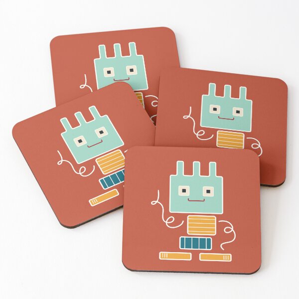 Item preview, Cute Retro Robot Character Kids Illustration designed and sold by ParadiseSh0p.