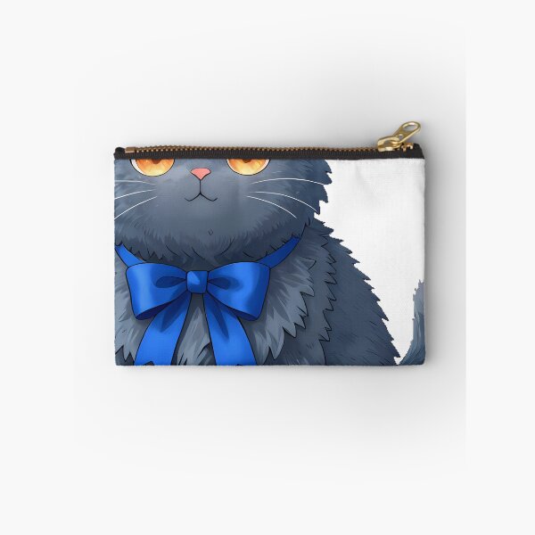 Item preview, Chartreux Cat Blue Ribbon designed and sold by pumsquare.