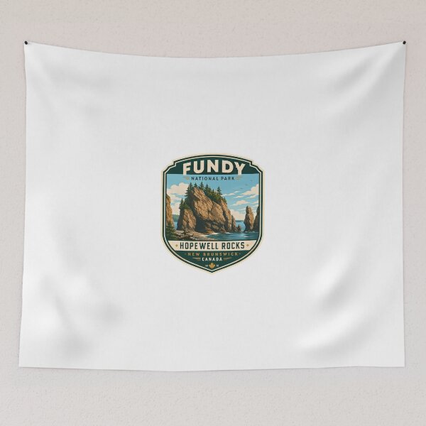 Item preview, Fundy National Park Hopewell Rocks New Brunswick Canada 1970 Canadian Travel Souvenir designed and sold by Simsimah26Parks.