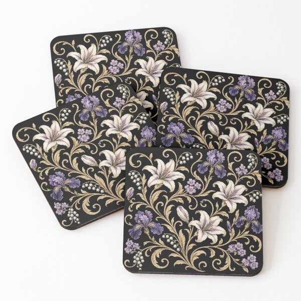 Item preview, Vintage Botanical Floral Ornament designed and sold by PetalGarden.