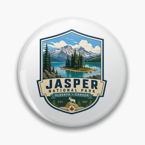 Item preview, Jasper National Park Alberta Canada Est 1907 Traveler Souvenir Mountain Lake Nature Outdoors Explorer designed and sold by Simsimah26Parks.