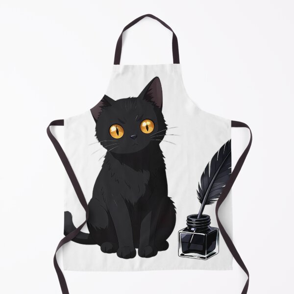 Item preview, Gothic Black Cat Ink Bottle Quill designed and sold by IllumeInk.