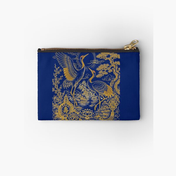 Item preview, Golden Crane Pair Asian Line Art Aesthetic designed and sold by Soluna Studio.