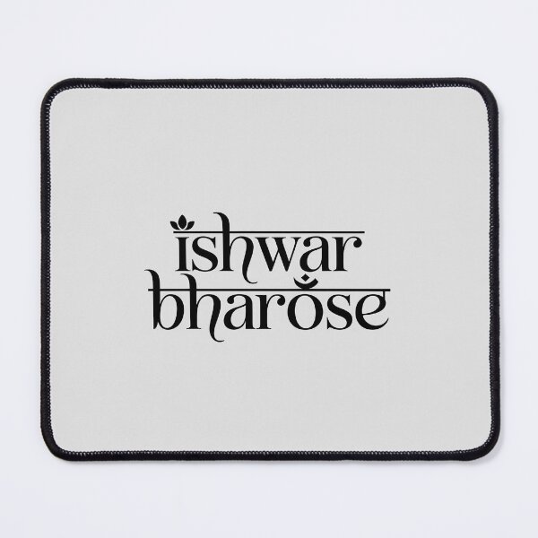 Item preview, Ishwar Bharose – Minimal Faith & Hope Quote Design designed and sold by Swati Art Shop.
