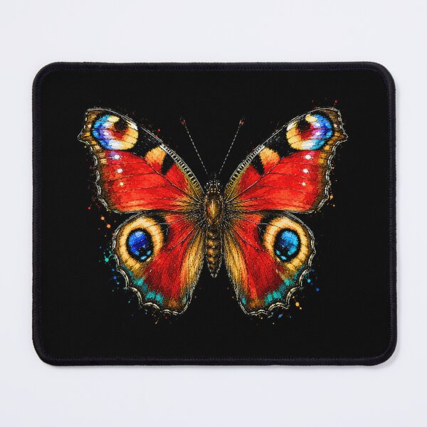 Item preview, Peacock Butterfly Watercolor Art – Colorful Nature Illustration designed and sold by ColorSplash123.